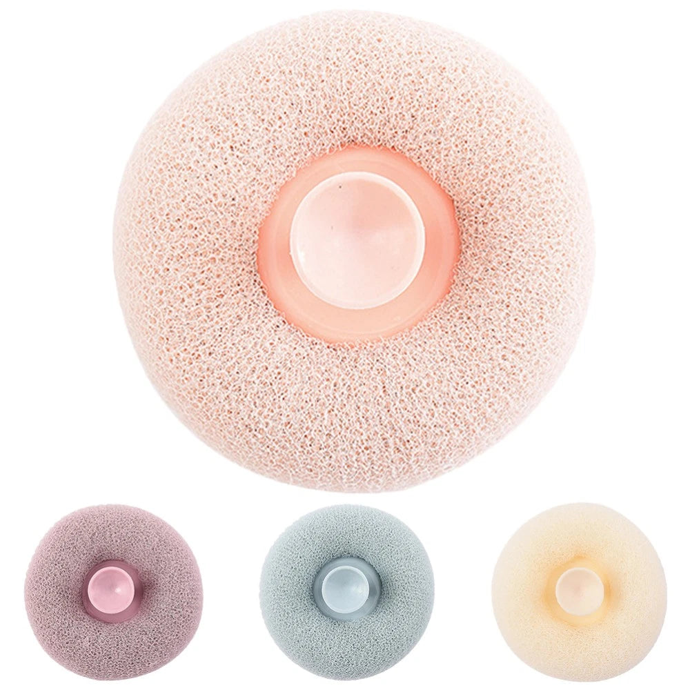 4pcs Bathroom Showering Scrubber Soap Foam Making Loofah Portable Bathing