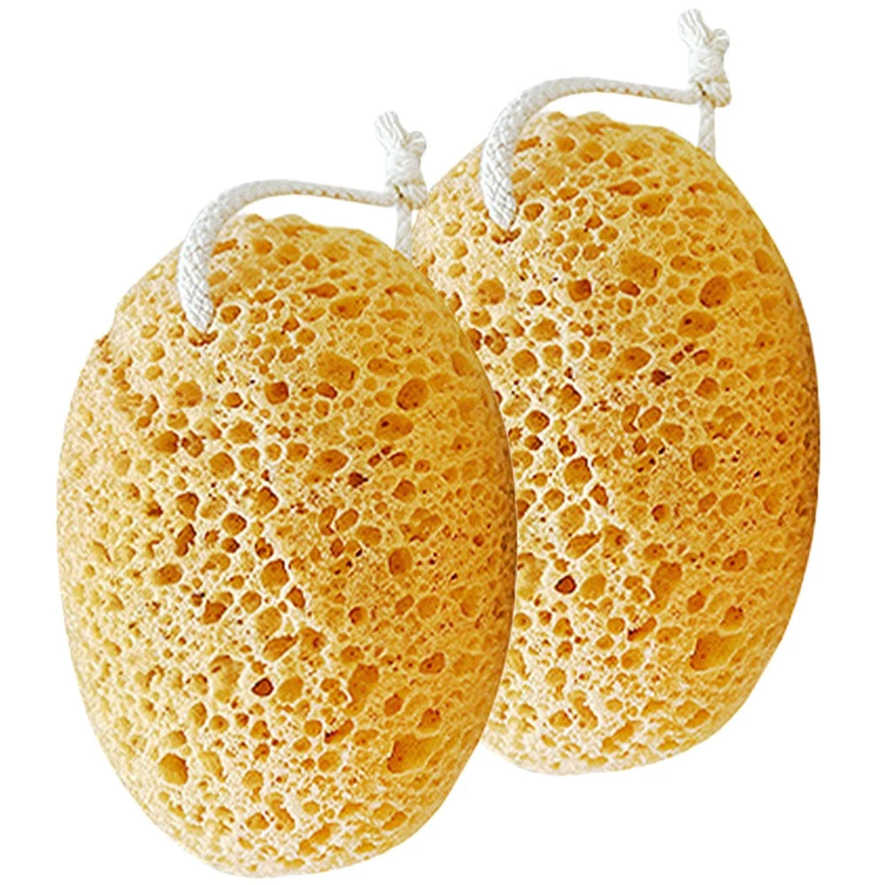 2 Pcs Bath Sponge Man Child Shower Scrubber Body Sponges Exfoliating