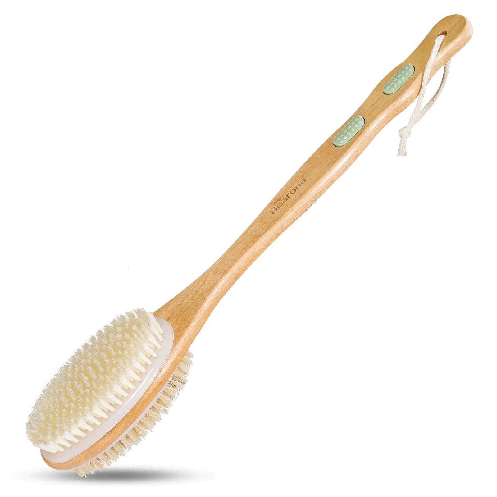 Back Brush Long Handle Shower Bath Scrubber Body With Soft And Stiff Natural