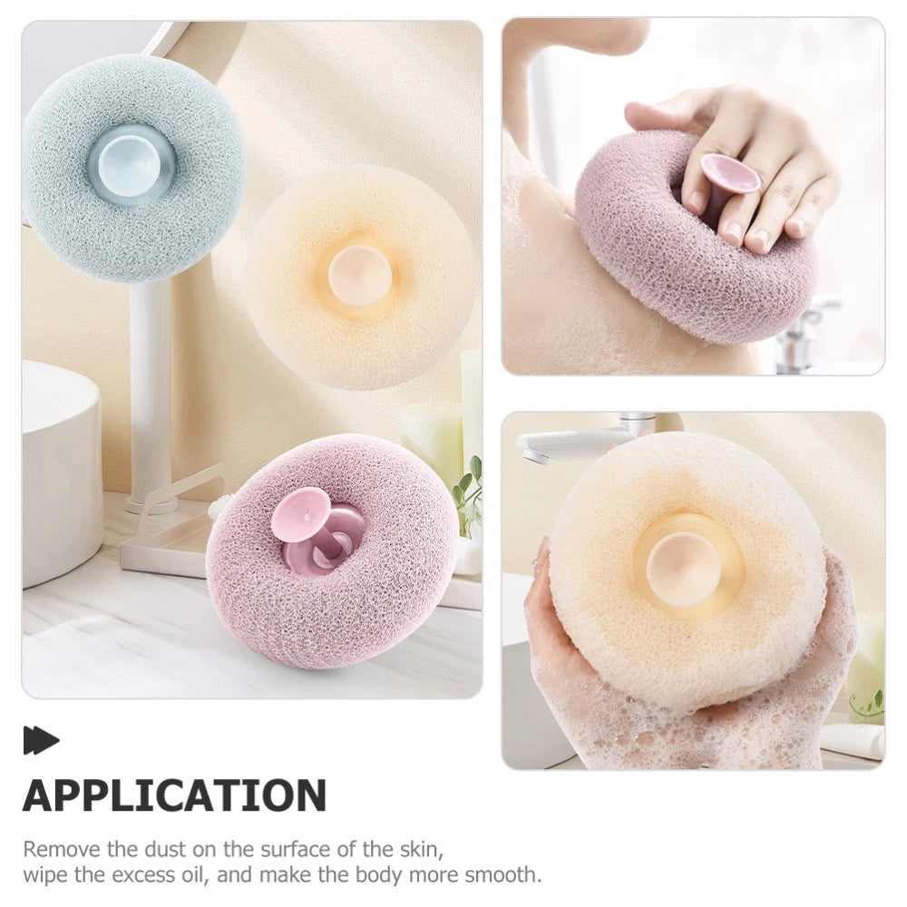 4pcs Bathroom Showering Scrubber Soap Foam Making Loofah Portable Bathing
