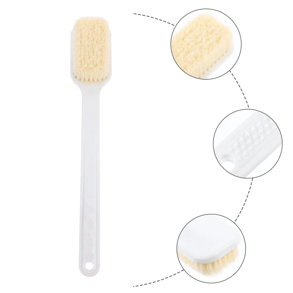 Back Scrub Brush Bath Bathing Accessories Long Handle for Shower Soft