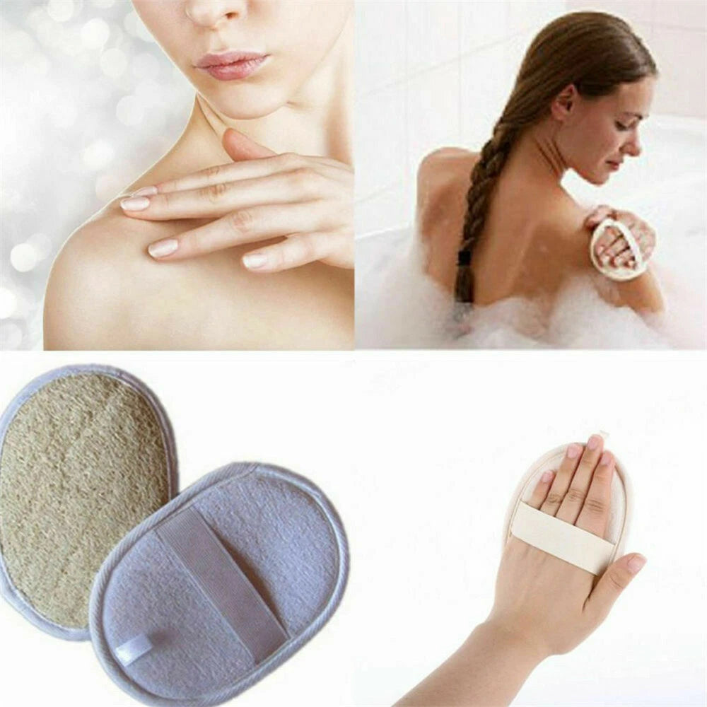 Natural Bath Pro Loofah Pad - Shower Sponge Body Scrubber Exfoliating Wash Pad'-