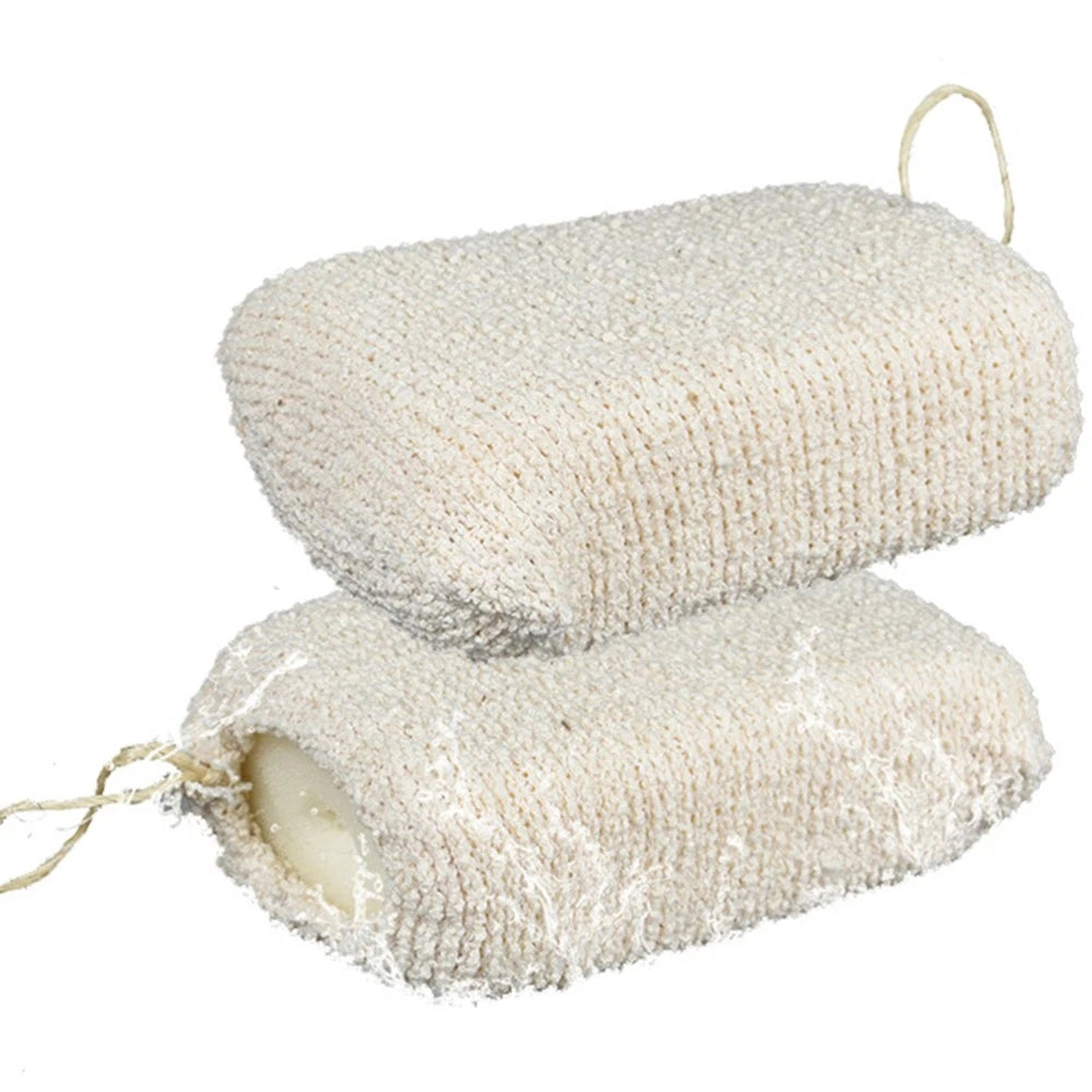 Bath Sponge Shower Puff Natural Exfoliating Loofah Scrubber Hemp Brush