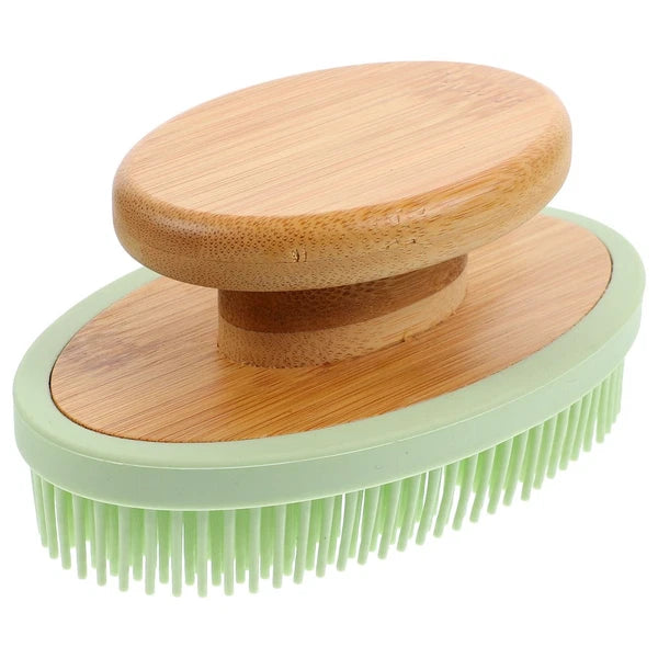 Bath Brush Exfoliating Back Scrubber for Shower Silicone Exfoliator