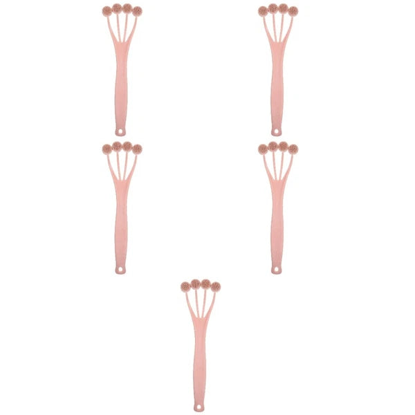 5 Pack Exfoliating Bath Brush Shower Back Scrubber for Women Tool