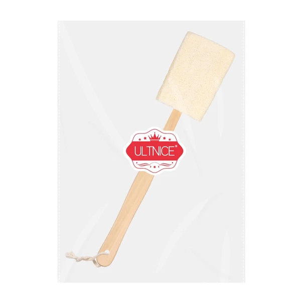 Loofah Bath Brush Work Man Wood Handle Back Scrubber Shower Brushes for