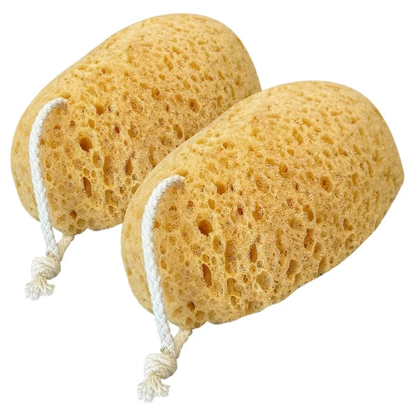 2 Pcs Bath Sponge Man Child Shower Scrubber Body Sponges Exfoliating