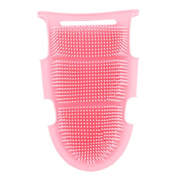 Bath Brush Elderly Miss Shower Scrubber for Body Soft Silicone Cleansing