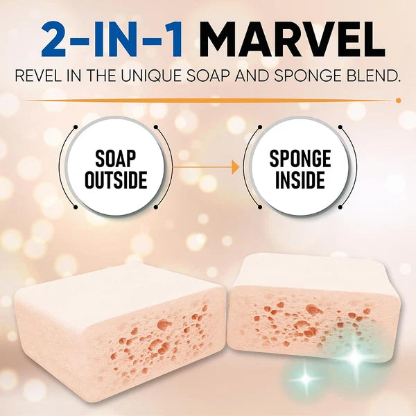 2 PACK T.Taio Esponjabon Pore-Cleansing Soap Sponges Wash Scrub ANTI ACNE EFFECT