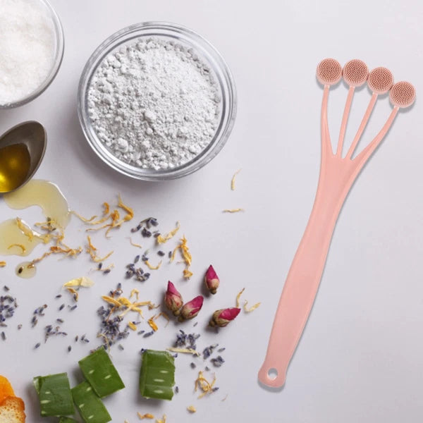 5 Pack Exfoliating Bath Brush Shower Back Scrubber for Women Tool