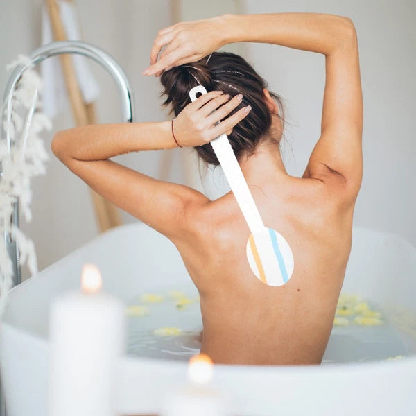 Double-head Shower Brush Body Exfoliator Scrubber Man Back Washer