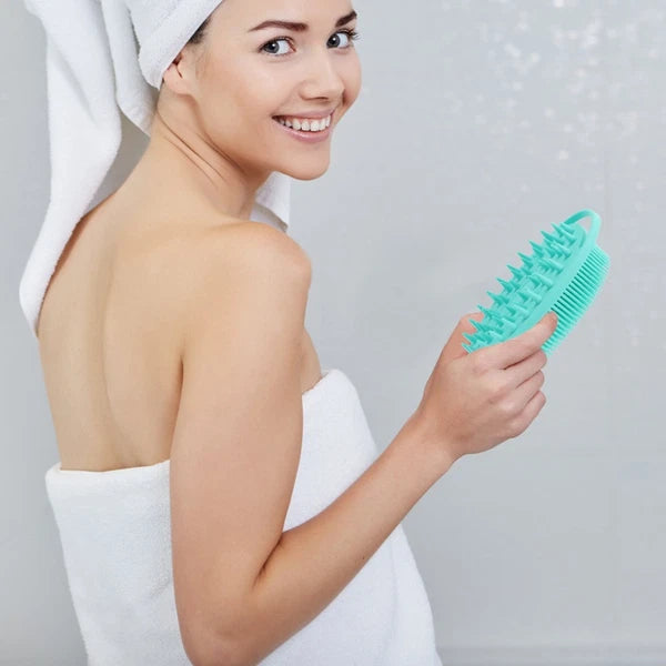 Bath Brush Silicone Body Shower Miss Work Shampoo Double-sided Cleaning