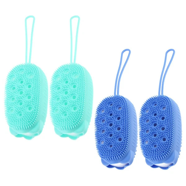 4 Pcs Scrub Brush Shower Scrubber for Body Child Baby Bath Brushes