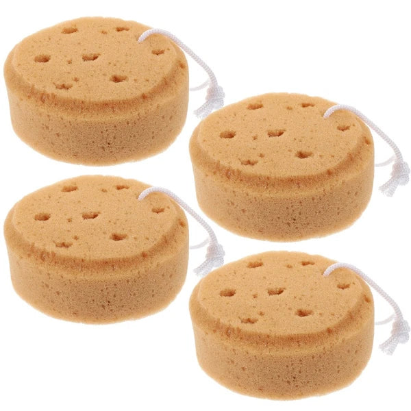 4 Pcs Bath Sponge Children's Bathing Tool Shower Scrubber for Body