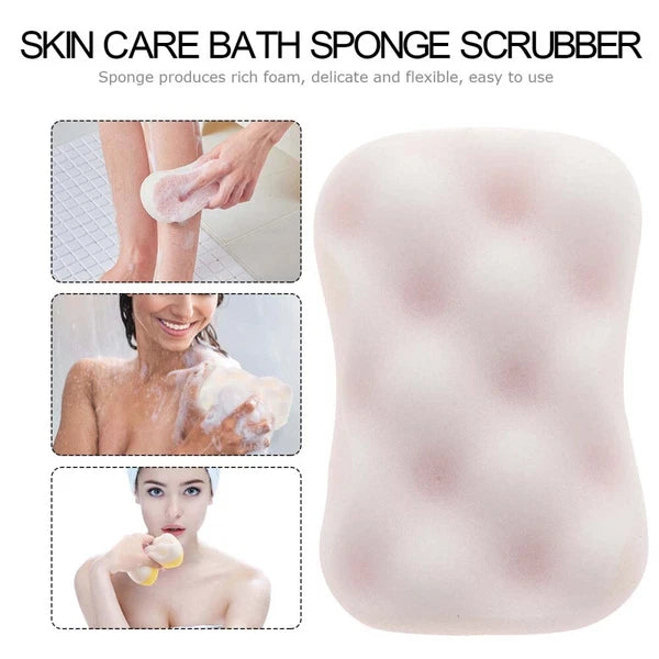 4PCS Shower Bath Brushes Bath Skin-Friendly Sponges Scrubbers Bathing Tools