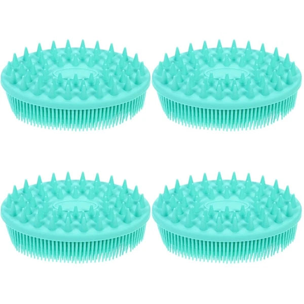 4 PCS Silicone Bath Brush Man Child Bathing Accessories Scrubbers