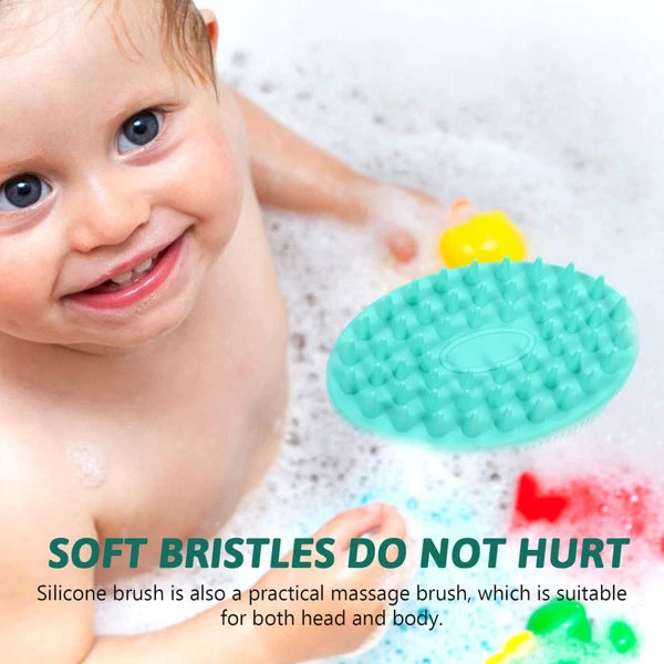 4 PCS Silicone Bath Brush Man Child Bathing Accessories Scrubbers