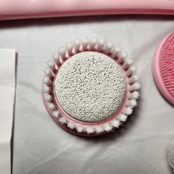 Blushly Cleansing & Exfoliating Body Brush with Multiple Brush Heads