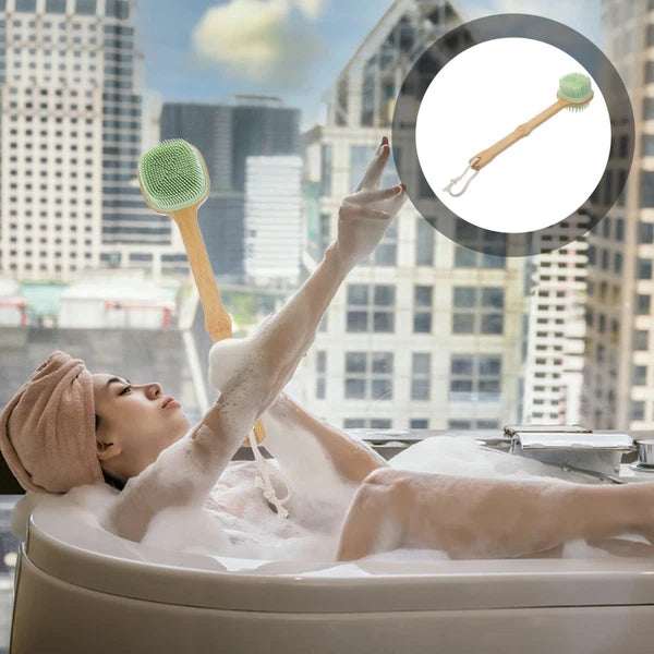Bath Brush Man Shower Silicone Scrubber for Scrubbing Tool
