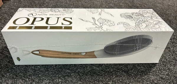 NION BEAUTY Opus Body Brush Gray New In Box - Sealed