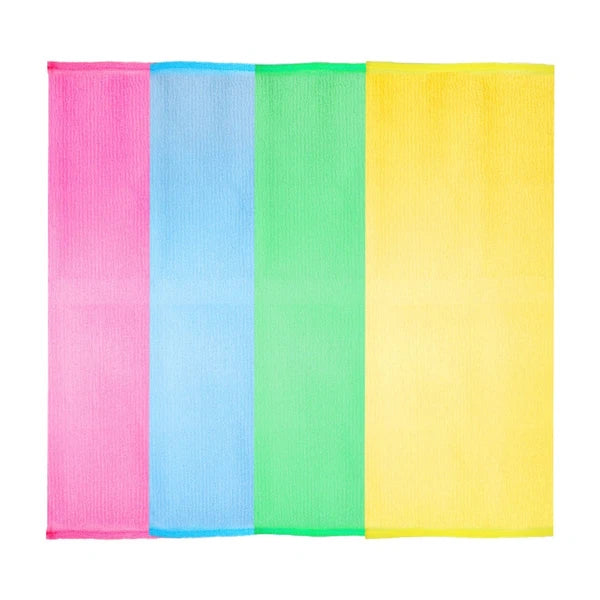 4 Pcs Bath Towel Exfoliating Back Scrubber for Shower Body Scrubbing Brush