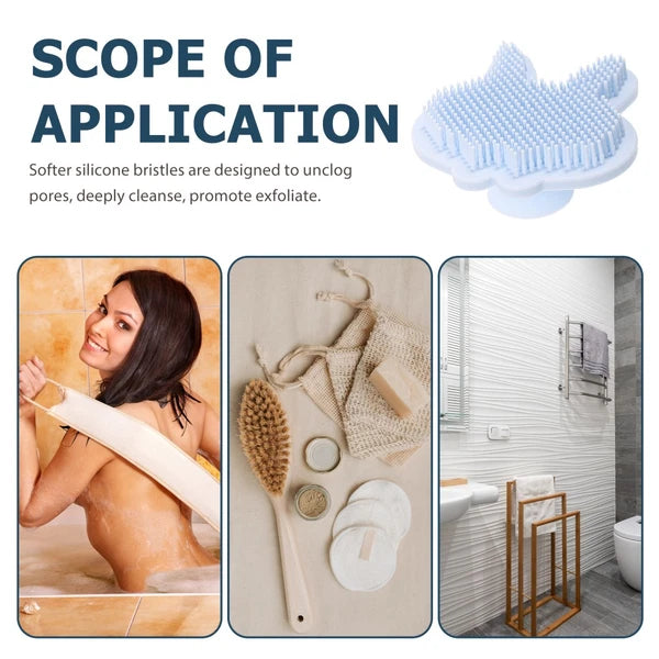 Silicone Bath Brush Child Baby Shower Exfoliating Scrubber Cleaning