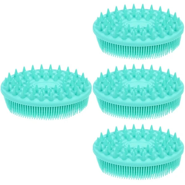 4 PCS Silicone Bath Brush Man Child Bathing Accessories Scrubbers