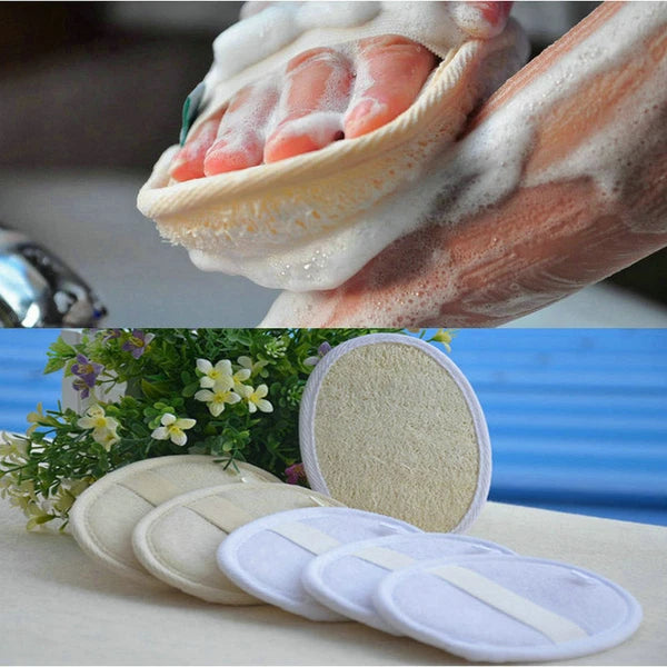 Natural Bath Pro Loofah Pad - Shower Sponge Body Scrubber Exfoliating Wash Pad'-