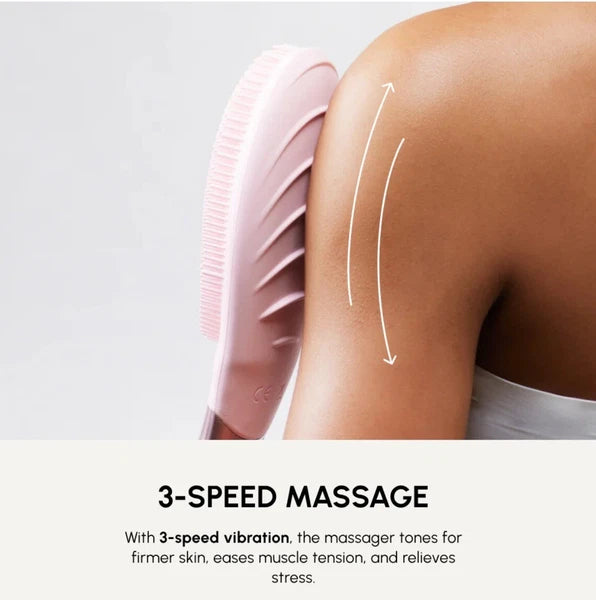 NION BEAUTY Opus Body Brush Gray New In Box - Sealed