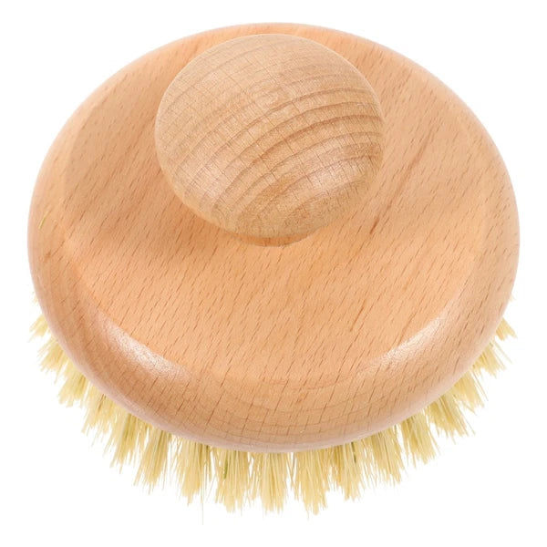 1pc Practical Round Handle Body Brush Easy Cleaning Brush Bathing Supplies