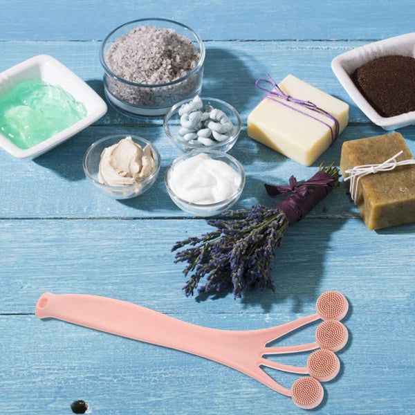 Exfoliating Bath Brush Back Scrubber Long Handle for Shower Body