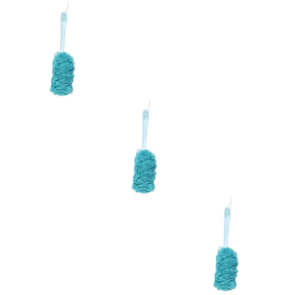 3 Pieces Bath Brush Man Back Scrubber with Long-handle Scratcher for Men