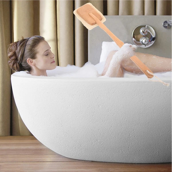 Back Massage Brush Shower Body Scrubber for Exfoliating Long Handle Bath