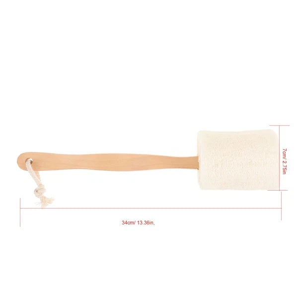 Sponge A Stick Loofah Shower Brush Body Scrub Bathroom Scrubbing