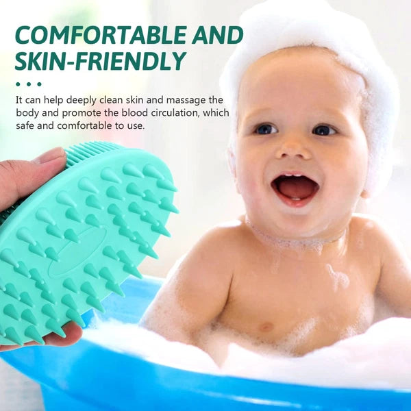 4 PCS Silicone Bath Brush Man Child Bathing Accessories Scrubbers