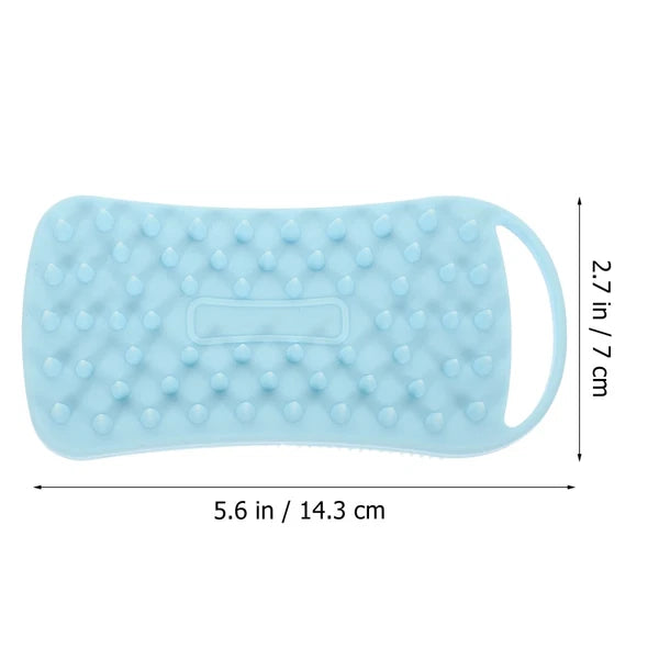 Silicone Bath Brush Man Child Shower Scrubber for Body Scrubbing