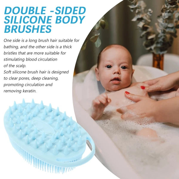 Bath Child Silicone Scrub for Body Shower Scrubber Soft