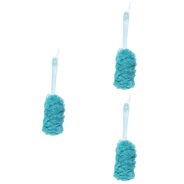 3 Pieces Bath Brush Man Back Scrubber with Long-handle Scratcher for Men