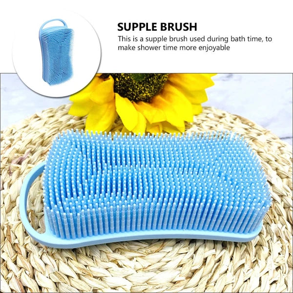 Silicone Bath Brush Shampoo Shower Scrubber for Nourishing