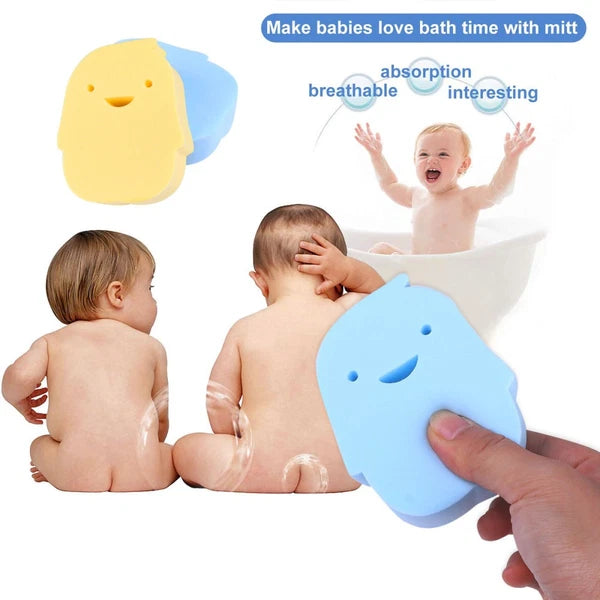 2 Pcs Bath Sponge Newborn Toddler Body Brush Shower Sponges Baby
