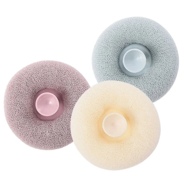 3 Pcs Bath Ball Body Exfoliator Brush Bathroom Scrubber Shower Brushes