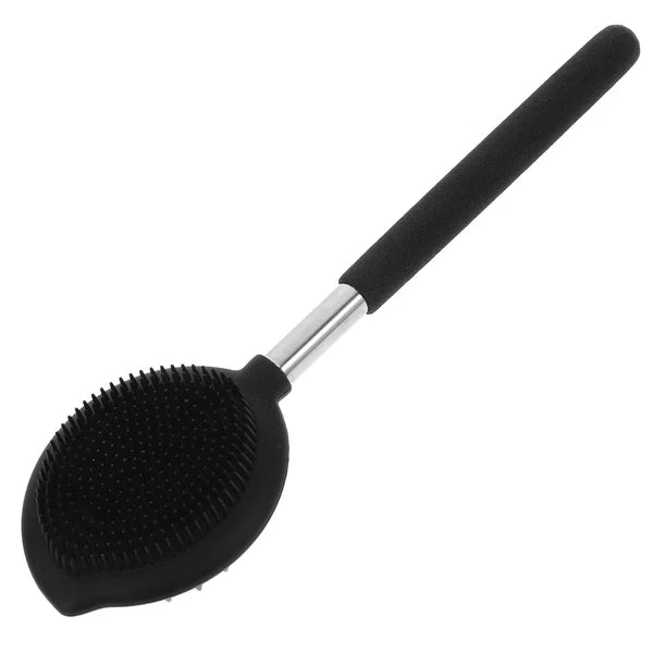 Silicone Bath Brush Man Skin Exfoliating Back Scrubbing Shower Body Scrubber