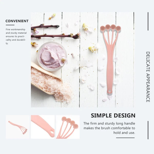 5 Pack Exfoliating Bath Brush Shower Back Scrubber for Women Tool