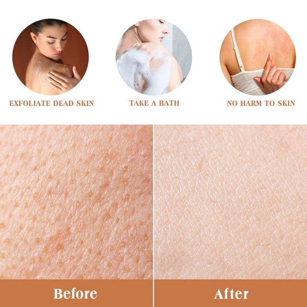 Loofah Bath Brush Work Man Wood Handle Back Scrubber Shower Brushes for