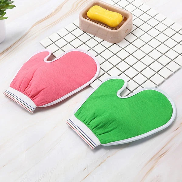 5 Pcs Bath Gloves Body Wash Mitt Scrub Brush Men and Women Bathing for Adults