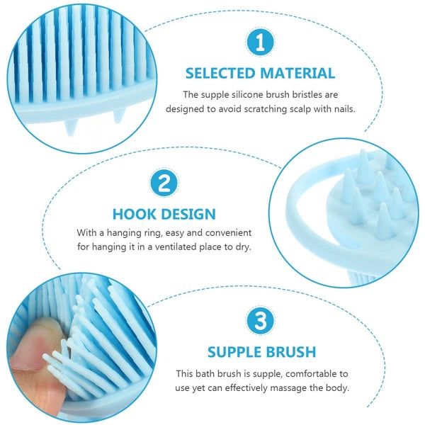 Bath Child Silicone Scrub for Body Shower Scrubber Soft