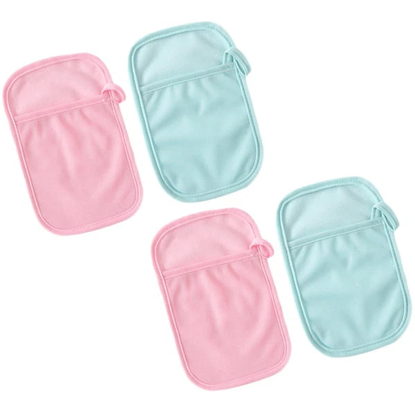 4 Pcs Bath Gloves Exfoliating Baby Child Gentle Scrub Cotton Brush