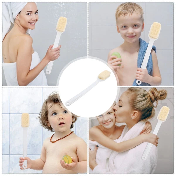 Back Scrub Brush Bath Bathing Accessories Long Handle for Shower Soft