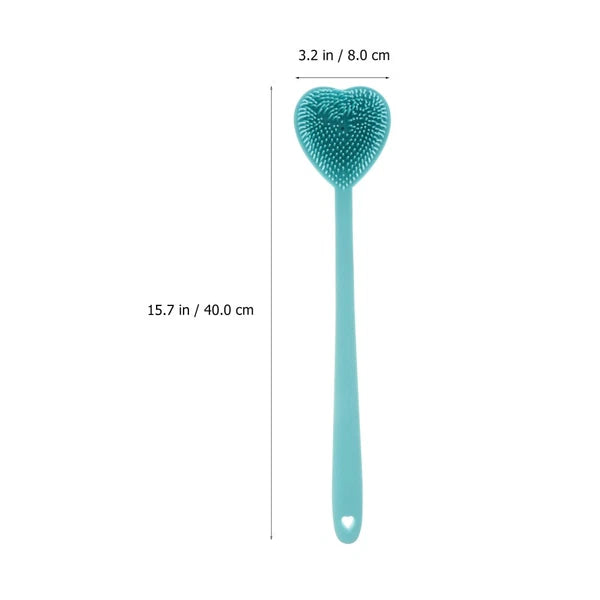 Heart-shaped Bath Brush Man Silicone Bathing Scrubber Shower Body