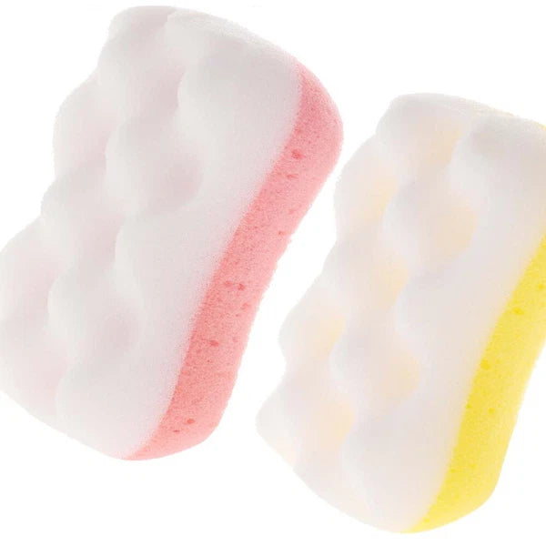 4PCS Shower Bath Brushes Bath Skin-Friendly Sponges Scrubbers Bathing Tools